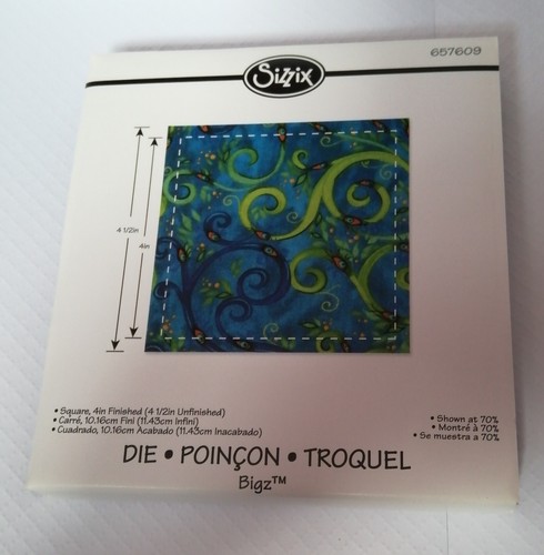 Sizzix bigz square finished - bigz, 4"