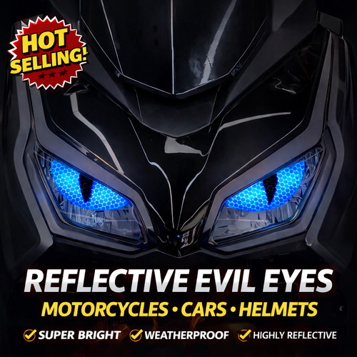 Blue reflective devils eyes - blue,