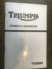 1980 Triumph Tiger 750 Owners Handbook 60-7285  TR7V Uk Europe & USA versions