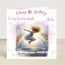 Personalised trampoline girls