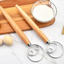Dough Whisk Tool Kitchen Baking Flour Egg Mixer Stainless Steel Egg Beater