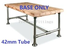 Scaffold Tube Dining Table FRAME Indoor Outdoor Table Industrial Steel Pipe 42mm