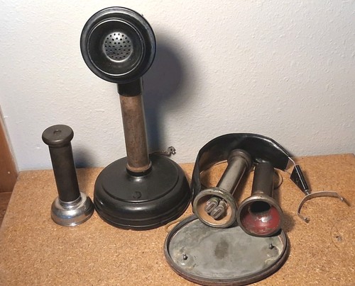 Antique candlestick misc phone - antique, candlestick-misc
