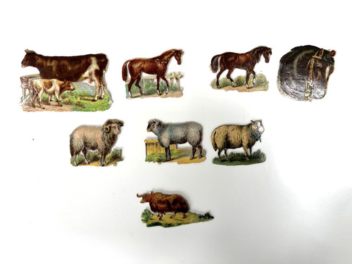 Victorian die cut scraps - cut,