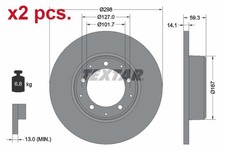 X2 PCS REAR BRAKE DISC ROTORS