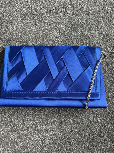 Ladies pleated satin clutch - satin,