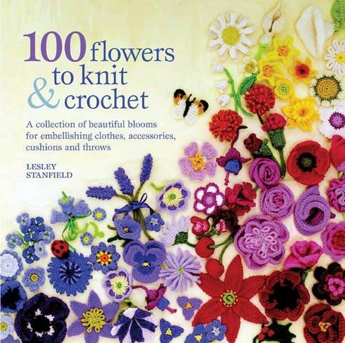 100 flowers knit crochet - to,