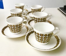 Royal Tuscan Tiara Coffee Cup And Saucer Set Of 6