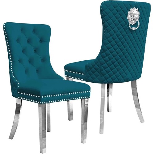 Set velvet dining chairs - 2,