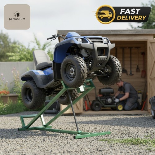 Telescopic ride mower jack - telescopic,