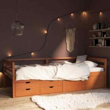 Bed Frame with Drawers &