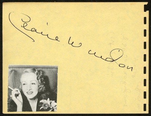 Claire windsor d1972 signed - windsor,