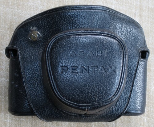 Pentax black leather slr - leather,
