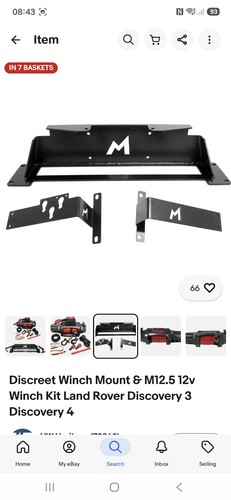Discreet winch mount m12 - winch,