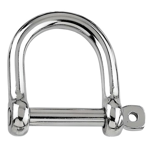 Wide dee shackle - shackle, stainless