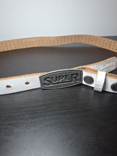 Superdry Leather White Belt