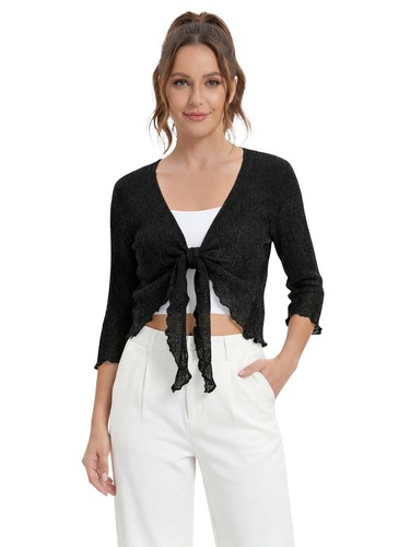 Womens tie open - up, shrug