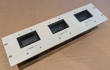 3 X Ernest Turner PPM Meter 411-82 in 19"  Rack Frame