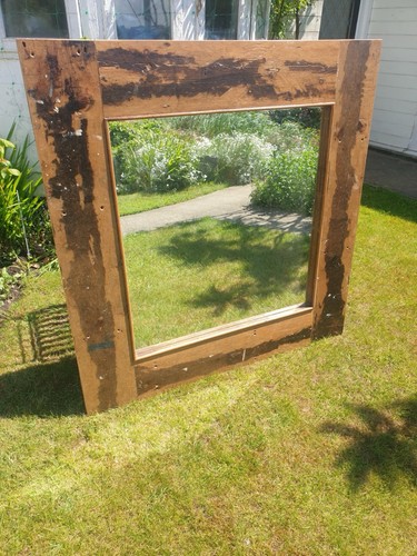 Antique glass mirror with - mirror,