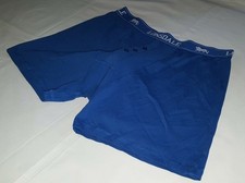 MENS LONSDALE BLUE BOXER SHORTS - PACK OF 2 - BUTTON FLY - SIZE XL