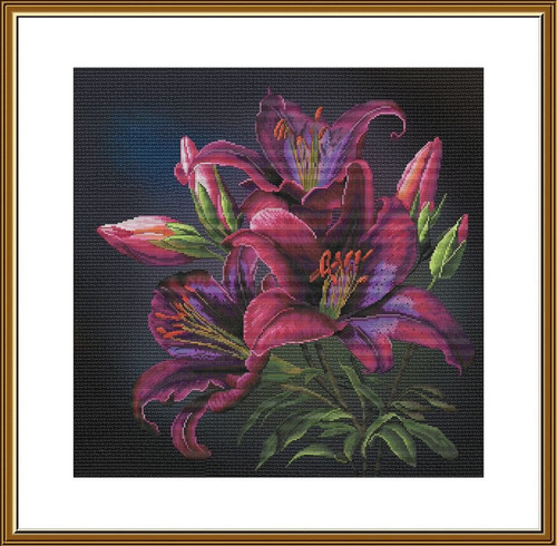 Counted cross stitch kit night - kit,