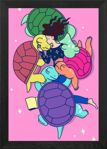 Friends for ever framed wall - framed,