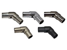 19mm Single Corner Bay Window Curtain Pole Elbow Joint Connector Bracket Rod