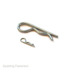 Metric Zinc Plated Steel Small & Large R Clips 1.2 x 16mm To 6 x 117mm