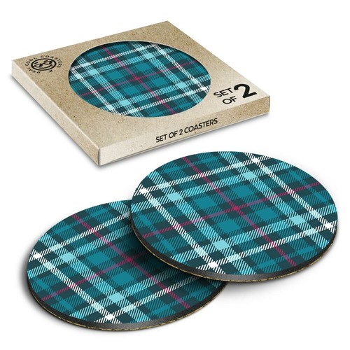 Boxed round coasters - round,