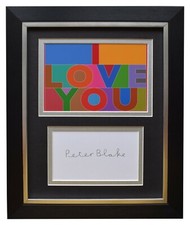 Peter Blake Signed 10x8 Framed
