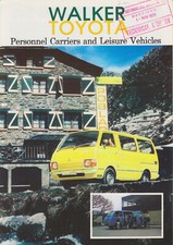 Toyota Hi-Ace Walker Minibus Caravan Cruisa Van 1978 Original UK Sales Brochure