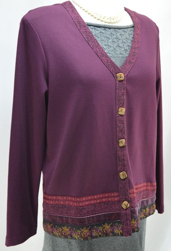 Coldwater creek top - wine, knit