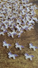 50 Enamel Purple Unicorn