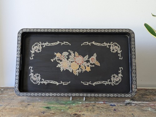 Vintage chinese lacquered - vintage,