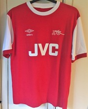 Retro remake, Umbro Arsenal Shirt Home Large 1981 JVC - Cotton