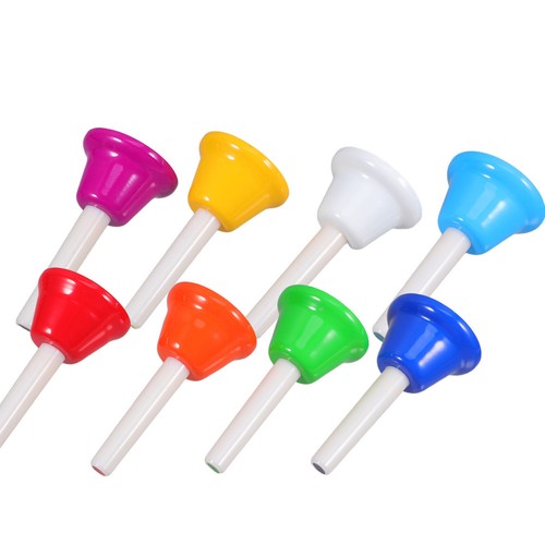 8pcs colorful hand bells - 8pcs,