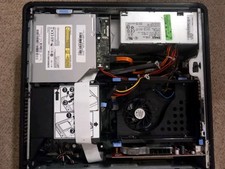 Dell Optiplex 745 pc computer desktop small .. Power Up..  No Hard Drive