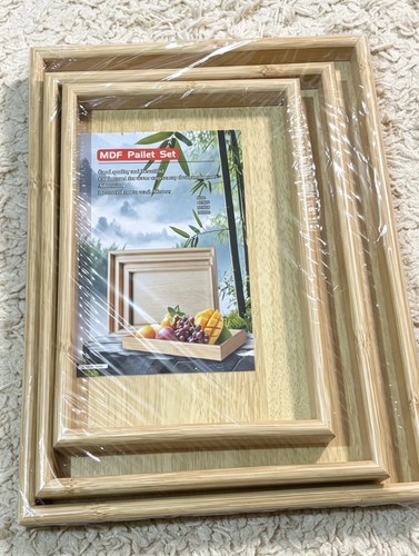 Set wooden serving - 3,