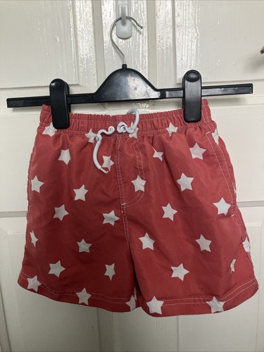 Boys swimming trunks red - trunks, with