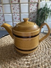 Vintage Retro Teapot Ceramic 60s 70s Brown Sadler England