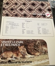 AIR ZAIRE VINTAGE UNUSED TICKET WALLET 