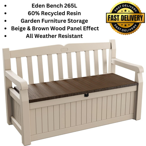 Eden bench 265l outdoor - eden,