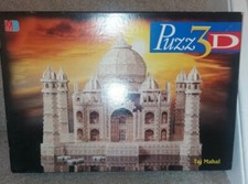 3D Jigsaw puzzle-Taj Mahal 1077 Piece-Rare by Puzz 3D Complete-Great Condition