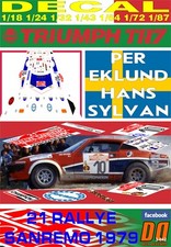 DECAL TRIUMPH TR7 V8 P.EKLUND