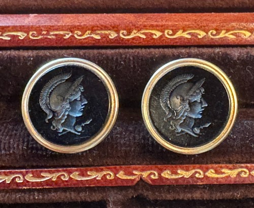 Mens vintage cufflinks roman - mens,