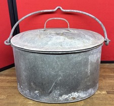 Vintage old metal galvanized