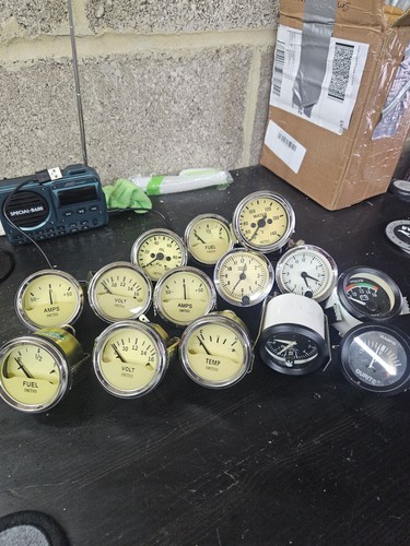Classic car gauges - car,
