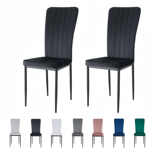6pcs velvet dining chairs - 2/4/6pcs,