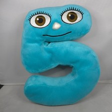 2008 Gosh! Numberjacks - Number 5 - Medium Plush Soft Toy 10" Five Beanie Rare