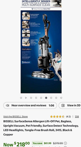 Bissell surfacesense allergen - bissell,